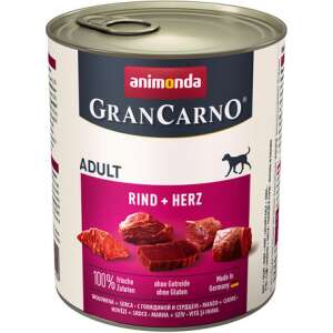 Animonda GranCarno Adult marhahúsos és szíves konzerv (6 x 800 g) 4.8 kg 50595251 Kutyaeledel