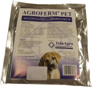 Agroferm Pet multivitamin és probiotikum kutyáknak 100 g 31452541 Táplálékkiegészítő, kisállat tápszer