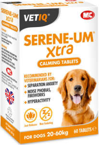 Mark & Chappell Serene-UM Calm tabletta hiperaktív, ideges kutyáknak 20-60 kg között 60 db 31453292 