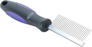 Buster ritka fogú fésű kisállatoknak, a szőrzet kitisztításához és gubancok eltávolításához - Buster