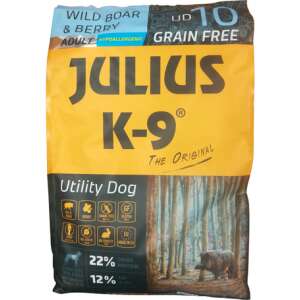 Julius-K9 GF Hypoallergenic Utility Dog Adult Wild Boar & Berry 10 kg 50595278 Kutyaeledel