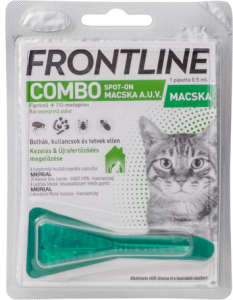 Frontline Combo Spot On macskáknak 0,5 ml 31453686 Bolha- és kullancsriasztók - Egyéb élősködők elleni spot on