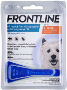 Frontline Spot On kutyáknak S (2-10 kg) 0.67 ml 31453715 Bolha- és kullancsriasztó