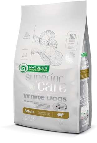 Nature's Protection Superior Care White Dogs Grain Free Adult Small & Mini Lamb 1.5 kg