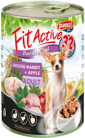 Panzi FitActive Dog Adult libás, nyulas és almás konzerv 415 g