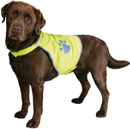 Trixie fényvisszaverő biztonsági mellény kutyáknak (M | Nyakkörméret: 42-50 cm | Haskörméret: 50-68 cm)