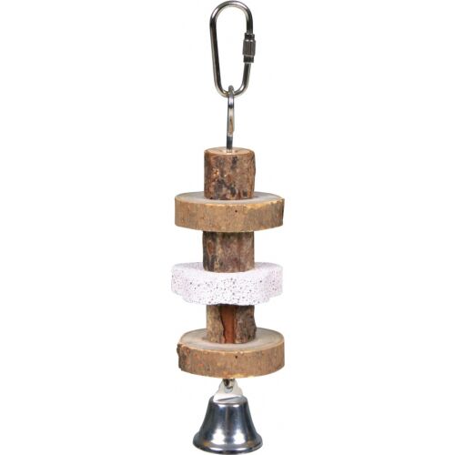 Trixie fa csőr- és fogkoptatófa csengővel madárnak és kisrágcsálóknak 16 cm 119910266
