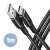 Axagon BUCM-AM10AB 1m kabel USB-C do USB-A do transmisji danych i ładowania, czarny
