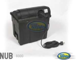 Aqua Nova NUB-6000 + 9 W UV beásható kerti dobozszűrő UV sterilizátorral (10 l | 6000 l-ig | Tömlőátmérő: 20-40 mm be / 50 mm ki) 31456283 Kerti tó