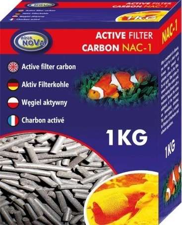 Aqua Nova aktív szén akváriumi szűrőanyag (dobozos) 1 kg