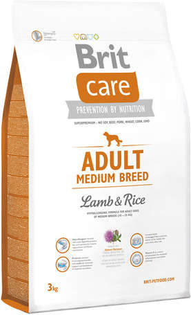 Brit Care Hypoallergenic Adult Medium Lamb&Rice Kutyaeledel 3kg 31456629