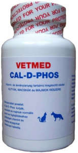 Vetmed Cal-D-Phos csonterősítő 75db 31456916 Táplálékkiegészítő, kisállat tápszer