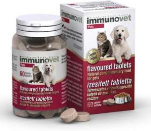 ImmunoVet Pets ízesített immunerősítő tabletta 60 db 31456923 Táplálékkiegészítő, kisállat tápszer