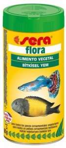 Sera Flora növényi lemezestáplálék spirulinával növényevő halaknak 250 ml 31457601 