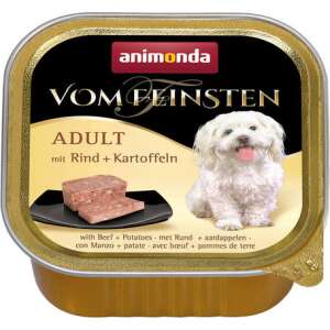 Animonda Vom Feinsten Adult – Marhahúsos és burgonyás kutyaeledel (22 x 150 g) 3.3 kg 50595617 Kutyaeledelek - Alutálkás