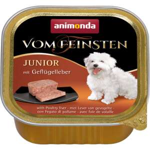 Animonda Vom Feinsten Junior – Baromfi májas kutyaeledel (22 x 150 g) 3.3 kg 50595363 Kutyaeledelek - Alutálkás