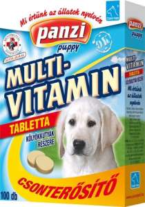 Panzi multivitamin tabletta kölyökkutyáknak (100 db) 31458160 Táplálékkiegészítők, kisállat tápszerek