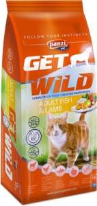 Panzi GetWild Adult Cat Fish & Lamb 15 kg 31458596 Macskaeledelek