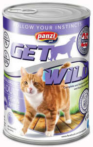 Panzi GetWild Cat Adult Fish & Apple konzerv 415 g 31458601 Macskaeledelek
