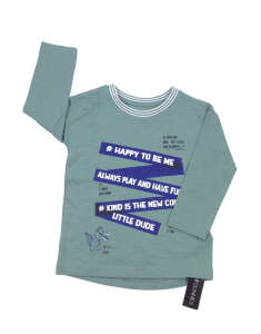 Dunnes kisfiú Hosszú ujjú póló - Felirat #szürke 31462770 Gyerek hosszú ujjú pólók