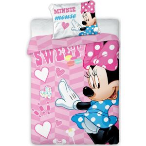 Close-up of Disney Minnie Mouse toddler bedding set - Bedding - Preschool