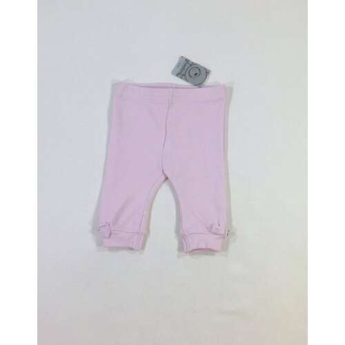 Matalan rózsaszín bordázott leggings - 0-3 hó