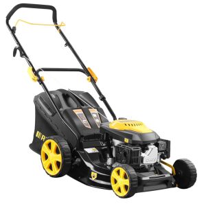 Riwall Pro RPM 4735 P Petrol Lawn Mower, Black and Yellow - Garden