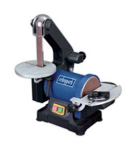 Scheppach BTS 700 Bandschleif- und Tellerschleifmaschine, 250W, elektrisch, Holzbearbeitungswerkzeug - Scheppach