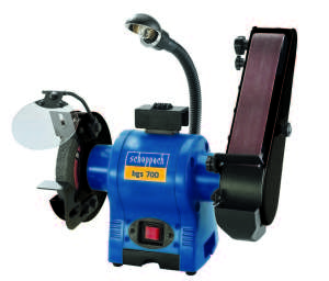 Șlefuitor combinat Scheppach BGS 700, 370W, cu disc de șlefuit și șlefuitor cu bandă - Scheppach