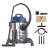 Scheppach ASP 20 wet and dry vacuum cleaner with accessories, 20 liter capacity, 1200W power, stainless steel tank, blue and black color