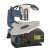 Scheppach SD 1600 V scroll saw, electric jigsaw, woodworking tool, close-up of the base