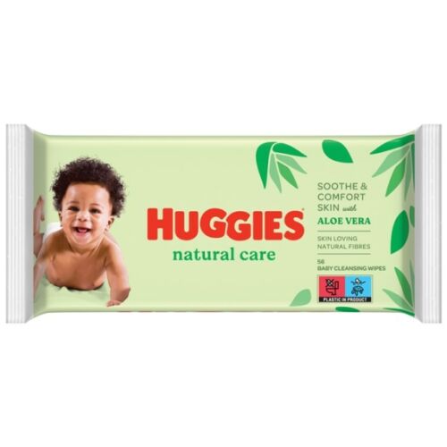 Huggies Natural Care nedves Törlőkendő 56db