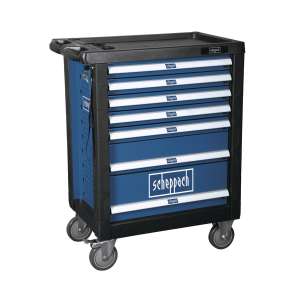 Scheppach TW 1000 - Cărucior de atelier cu unelte, 7 sertare, 263 piese 31472909 - Scheppach
