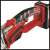 Einhell GE-GS 18 Li-Solo cordless pruning saw, close-up of the handle and battery