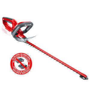 Einhell GE-CH 1846 Li-Solo cordless hedge trimmer, red and black, without battery and charger - Einhell