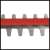 Akumulátorové nožnice na živý plot Einhell Arcurra 18/55 Solo (bez akumulátora a nabíjačky), čierno-červené 31473369}