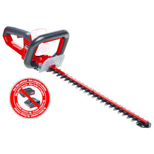 Einhell Arcurra 18/55 Solo cordless hedge trimmer, black and red, without battery and charger - Garden