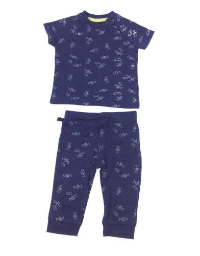 F&F baba pizsamapóló nadrággal - Méhecske #kék 31477694