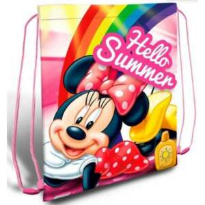 Geantă de sport Minnie Mouse, roz și roșu, design Hello Summer - Saci sport
