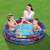 Kids and mother playing in Bestway Spider-Man 3-Ring Inflatable Kiddie Pool