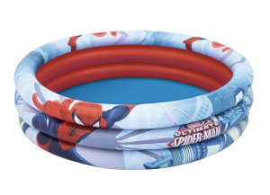 Bestway Spider-Man 3-Ring Pool, inflatable pool for kids, 122cm diameter - Bestway Kiddie Pool & Splash Pad