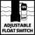 Adjustable float switch, Einhell GC-PP 900 N submersible pressure pump