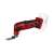 Einhell TC-MG 18 Li-Solo cordless multi-tool, red and black, with a blade attached