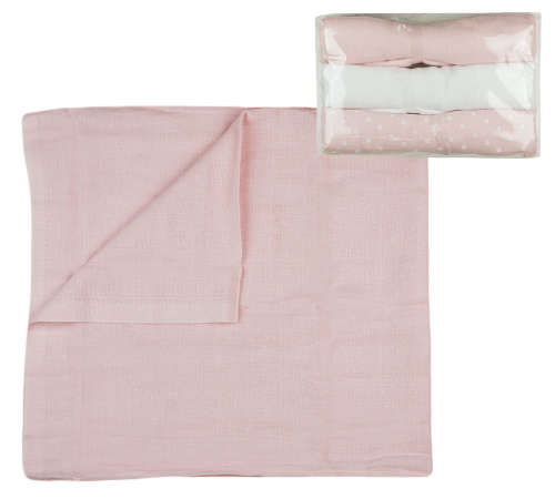 Minőségi Textil pelenka 3db #rózsaszín