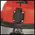 Detail of the power outlet on Einhell TH-VC 1930 SA