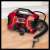 Einhell PRESSITO Solo cordless compressor, red, with power cable and accessories