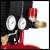 Einhell TE-AC 230/24 air compressor, red, pressure gauge and quick connector
