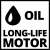Oil lubricated long-life motor