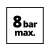 Maximum pressure of Einhell TE-AC 6 Silent compressor, 8 bar