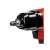 Einhell TC-PW 610 pneumatic impact wrench, red and black, close-up of the impact wrench head